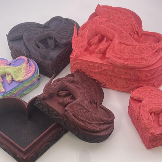 HEART SHAPED DRAGON BOX Large